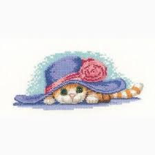 Heritage Stitchcraft LDCH1238 Cat in Hat (X Stitch Pattern Only)